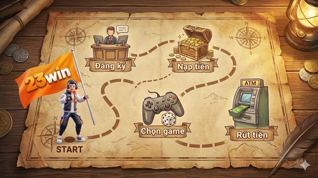 Hướng dẫn sử dụng 23win cho người mới: A-Z từ 0 đến Pro 2025 1 Khởi tạo tài khoản chuẩn